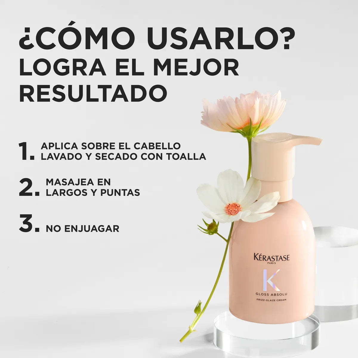 Kérastase Gloss Absolu Crema Antifrizz Masaje Capilar Hidratante