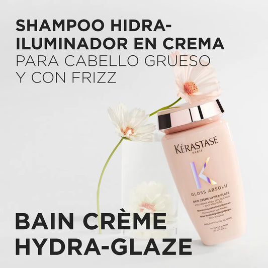 Kérastase Gloss Absolu Bain Crème Hydra-Glaze Shampoo Hidratante Antifrizz