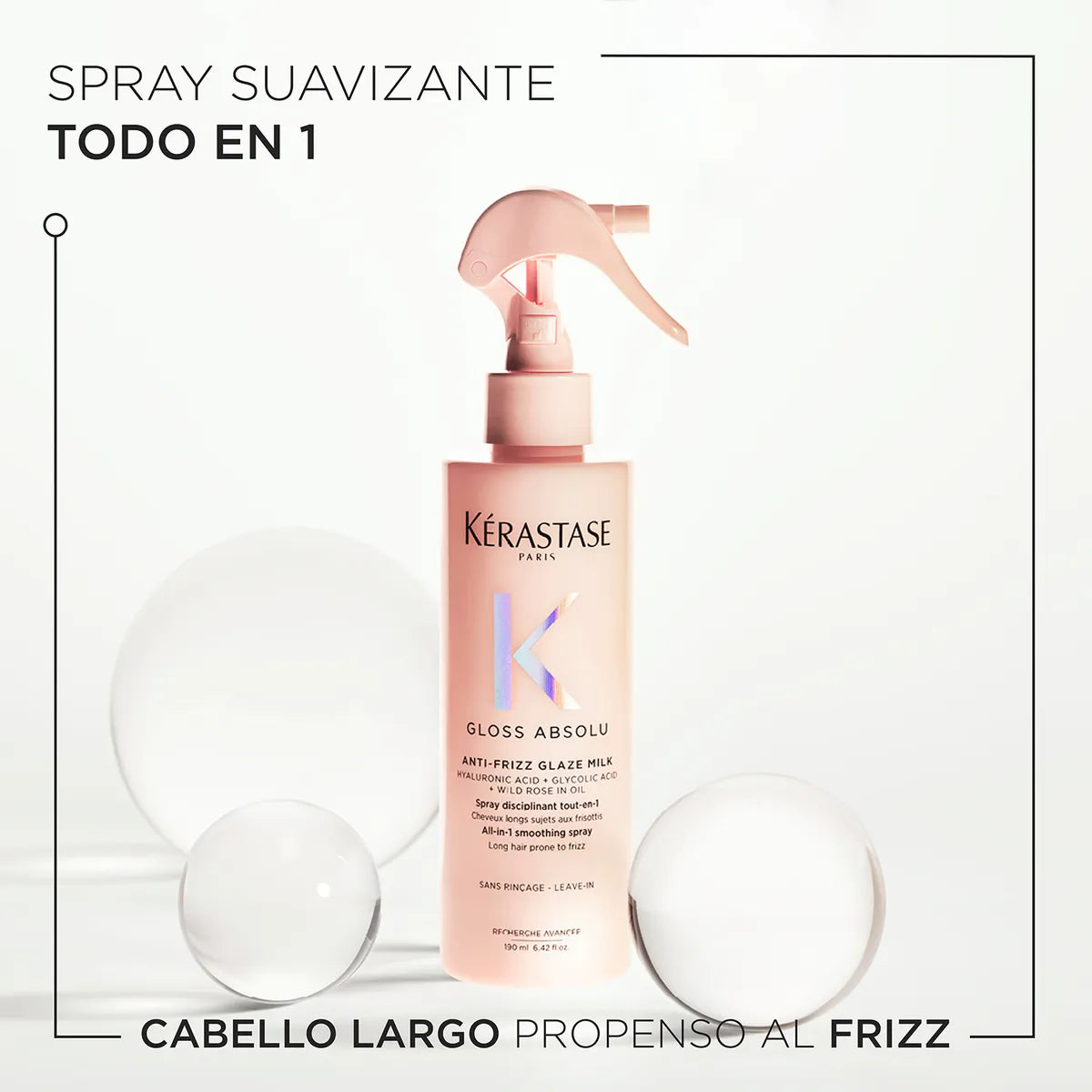 Kérastase Gloss Absolu Anti-Frizz Glaze Milk Spray Antifrizz con Protección Térmica