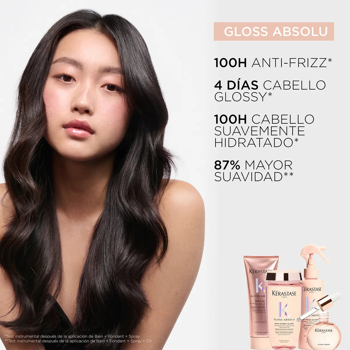 Kérastase Gloss Absolu Anti-Frizz Glaze Milk Spray Antifrizz con Protección Térmica