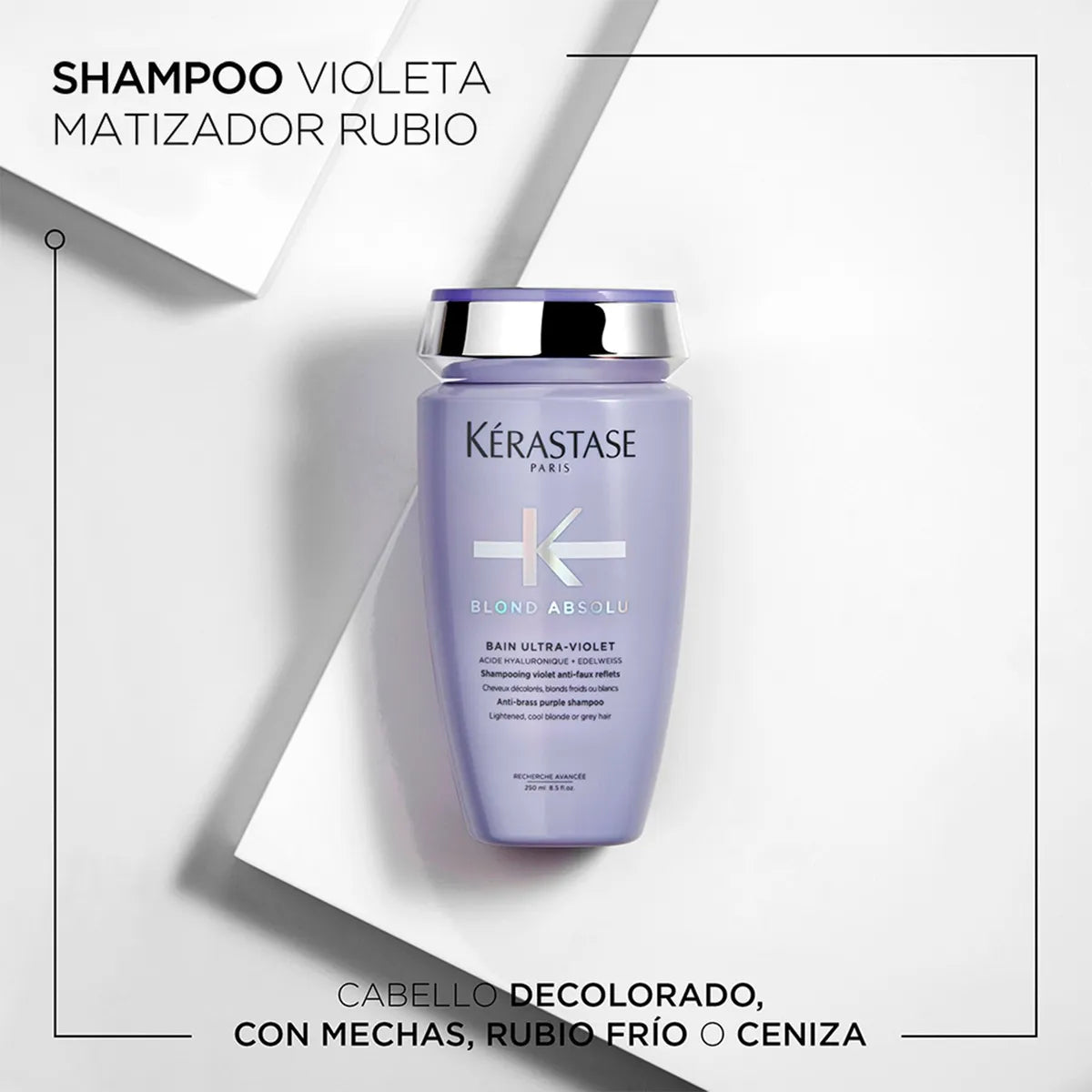 Kérastase Blond Absolu Bain Ultra-Violet Shampoo Matizador para Cabello Rubio