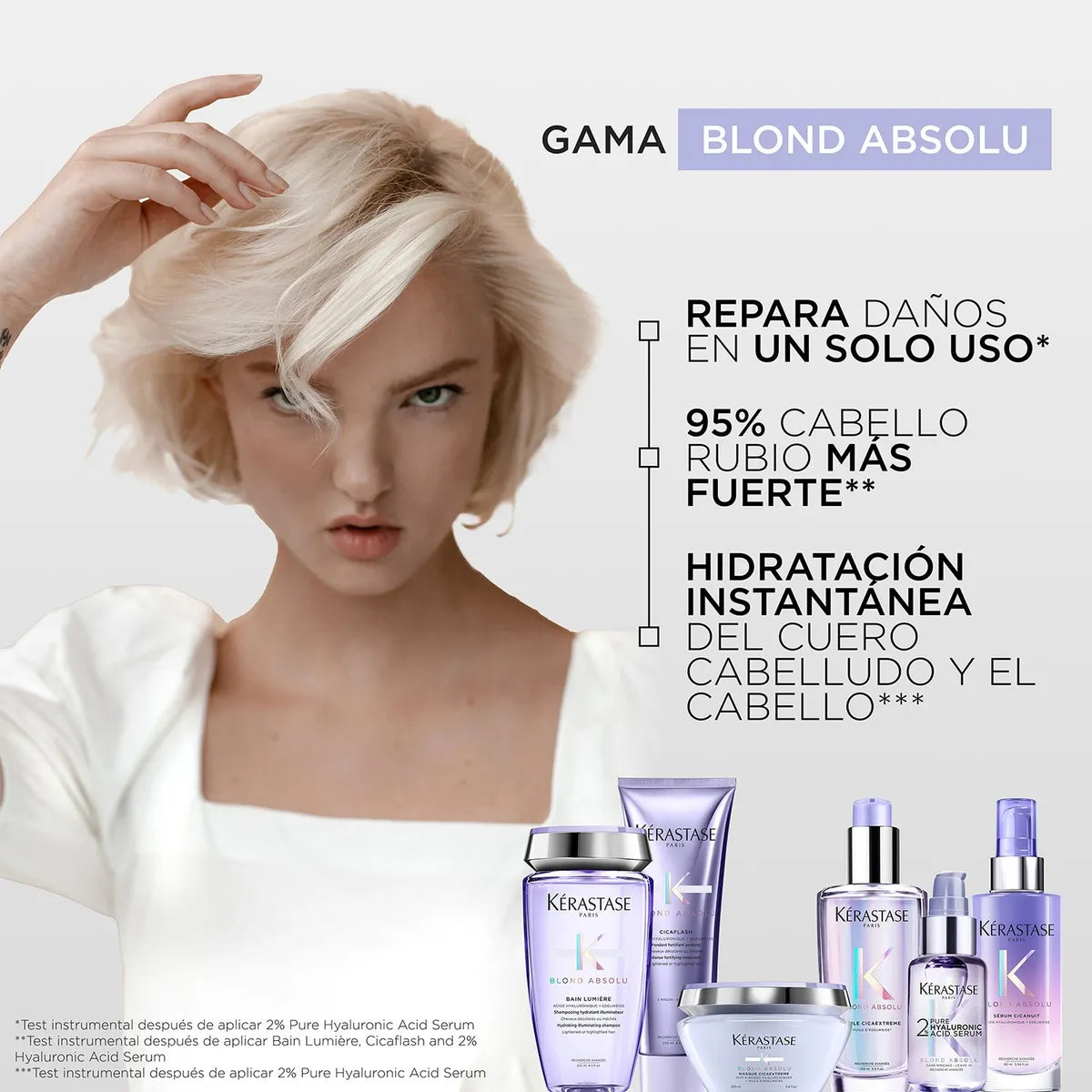 Kérastase Blond Absolu Cicaflash Acondicionador Reparador para Cabello Rubio